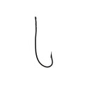 Bronze Bass Hook, Worm Hook - 2 Slices - Size 2/0 - Box of 45-047BL-04