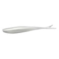Lunker City Fishing 4.5" Freaky Fish Split Tail Soft Plastic Minnow Bass Lure Stick Bait Shad Jerkbait, 8 Per Bag, Made in The USA - color: 36 Albino Shad