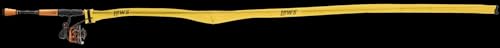 Lew's (SSYS1) Speed Sock Spinning Rod Cover, Fits 6-Foot 6-Inch to 7-Foot 2-Inch Rods, Yellow, Hook & Loop Strap for Storage