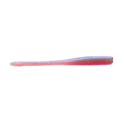 Drop Worm - 4" - Finesse Smallmouth Bass Fishing - Dropshot - Ultra Realistic - Matte Finish - Neutral Buoyant Soft Plastic - color: Morning Dawn