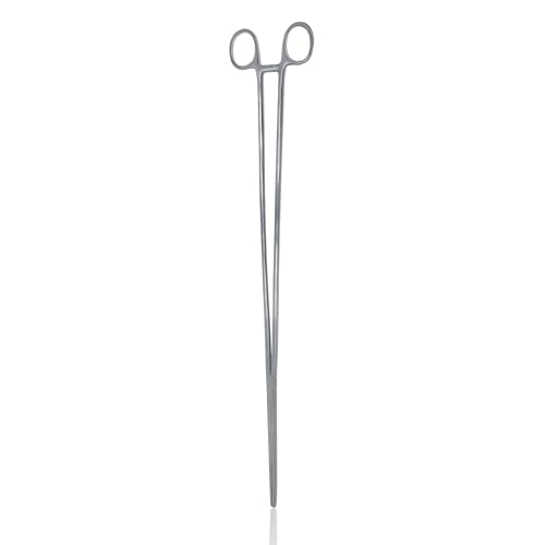 Cynamed 24" Long Straight Hemostat Forceps - Stainless Steel Locking Tweezer Clamps - Ideal Hemostats for Nurses, Fishing Forceps, Crafts and Hobby - style: Straight