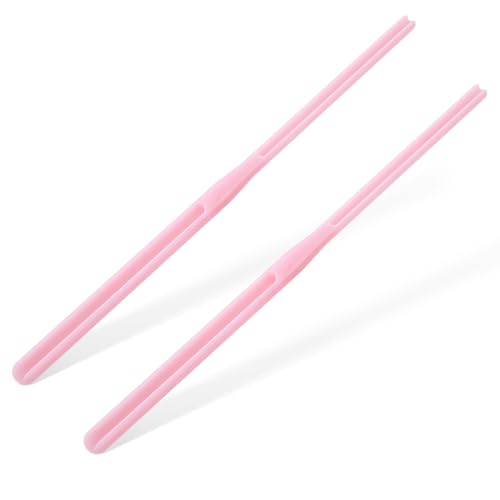 2 Pack Rosary Cord Knotting Tool, #7#9 and #36 Dual Head Twine Knotting Tool, Rosary Making Supplies, Beads Tying Kit, Beading Cord Kit for Jewelry, Fishing Hook, Bracelet (Pink) - color: Pink