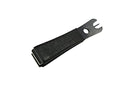 Fishing Line Nipper Cutter Clipper with Hook Eye Cleaner Pin Fishing Stainless Steel Tool - color: Black