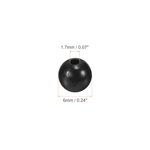 PATIKIL Fishing Beads, Soft Plastic Round Rubber Fishing Bait Eggs Rig Beads Tackle Lures Accessories with Storage Box - size: 6mm