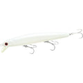 LUCKY CRAFT FlashMinnow 110, Saltwater Fishing Lures, Jerkbait Surf Fishing Accessories and Gear, 1-2 ft Slow Suspending Topwater Lure, Halibut and Bass - color: 701 Pearl White