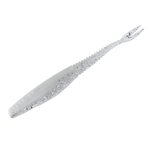 Strike King Mach Skooler Fishing Lure, Soft Plastic Jerkbait, Heavily Salted, Sleek Design, Erratic Action - color: MACH Flash, size: 4"