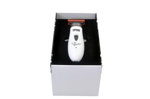 TPOB Ghost X Beard Trimmer Hair Clippers for Men, Professional Hair Trimmer DLC Blade Trimmer Cordless Rechargeable Edgers Clippers Electric Beard Trimmer Shaver for Home use or Barber (Ghost X White) - color: Ghost X White