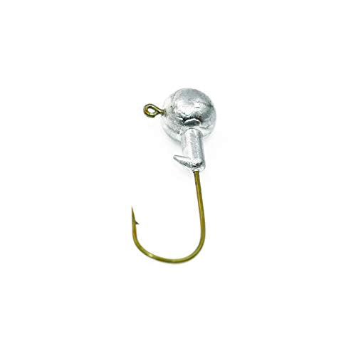 Unpainted Jig Heads,Ball Heads with Bronze Hook - size: 1/16 OZ 100 PCS