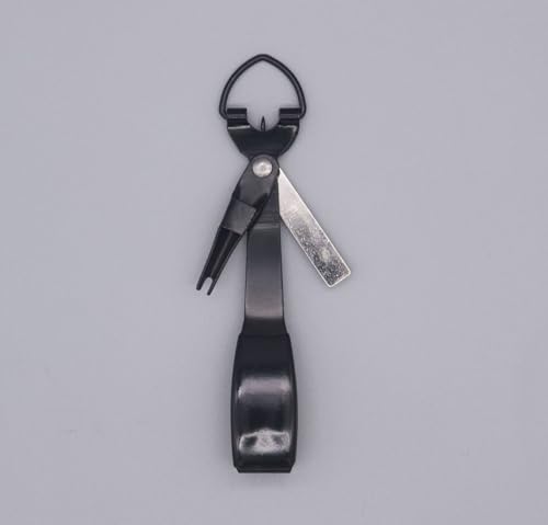 1Pc Fast Tie Nail Knotter Line Cutter Clipper Nipper Hook Fishing Tackle Gear Fishing Quick Knot Tool Sharpener Fly Tying Tool - color: red 1pc