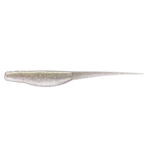 Strike King Mach Skooler Fishing Lure, Soft Plastic Jerkbait, Heavily Salted, Sleek Design, Erratic Action - color: Tennessee Shad, size: 5"