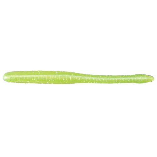 Drop Worm - 4" - Finesse Smallmouth Bass Fishing - Dropshot - Ultra Realistic - Matte Finish - Neutral Buoyant Soft Plastic - color: Meltdown