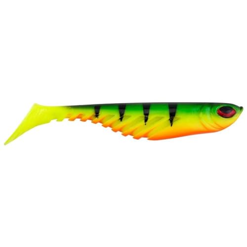 Berkley PowerBait Ripple Shad Fishing Soft Bait - color: Fire Perch, size: 4" (5 Count)