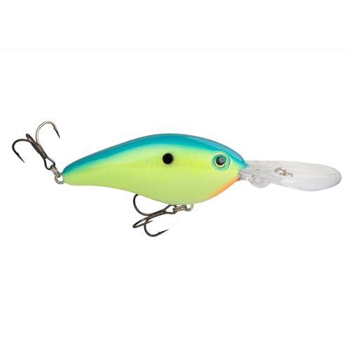 Strike King (HC8XDE-567) 8XD Elite Fishing Lure, Deep Diving Crankbait, 1.4-Ounce, Unique Curved Bill, Dives to 20-Feet, Rattle Chambers, Size 2/0 Mustad Triple Grip Hooks, Pro Powder Blue