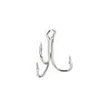 PATIKIL Treble Fish Hooks, Carbon Steel Sharp Round Bend Hook Triple Barbed Hook for Freshwater Saltwater - color: White, size: 11mm/0.43"