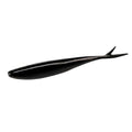 Lunker City Fishing 4.5" Freaky Fish Split Tail Soft Plastic Minnow Bass Lure Stick Bait Shad Jerkbait, 8 Per Bag, Made in The USA - color: 35 Black