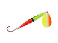 Mack's Lure Mack ' S Lure Wedding Ring Spinner Uv Series Silver - color: Multi, Silver Chartreuse/Orange