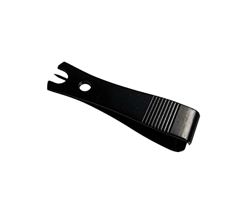 Fishing Line Nipper Cutter Clipper with Hook Eye Cleaner Pin Fishing Stainless Steel Tool - color: Black Clipper