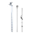 uxcell Sink Drain Repair Kit, Sink Stopper Pull Rod Linkage Adjustable Center Pivot Ball Rod Iron Assembly for Bathroom Drain Replacement Parts, 12mm Ball - size: 12mm