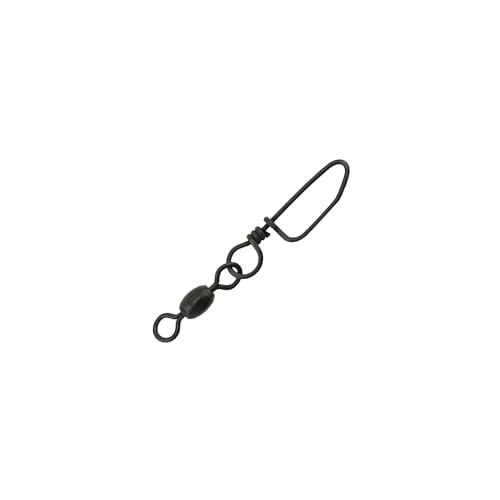 AFW Brass Coastlock Snap Swivels – Durable Fishing Gear with High-Strength Wire Snaps, Black Oxide Finish, Prevents Line Twisting & Kinking, Supports Up to 350 lb Test. - size: 144 pc, #10, 30 lb test