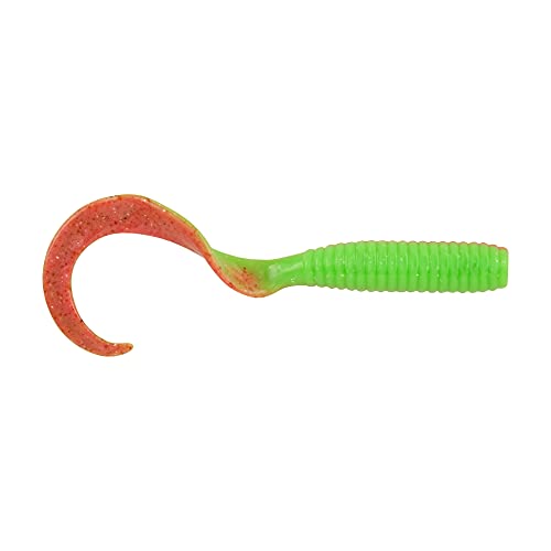 Berkley Gulp! Grub Saltwater Fishing Soft Bait - color: Nuclear Chicken, size: 8- Inch