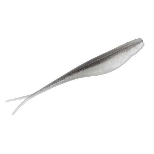 Strike King 3X Z Too Soft Jerkbait Fishing Lure, 5", Salt-Impregnated - color: Gray Glimmer Pearl Belly, size: 3"