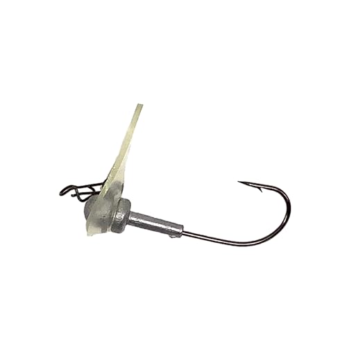 Luck E Strike Original Scrounger Jig Head - Creates Realistic Swimming Action to Soft Plastic Fishing Baits - size: 1/4 OZ, style: 2/0 Hook