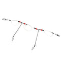 YOTO Fishing Tackle Leaders,Hi-Low Rig,Double Arms Saltwater Stainless Steel Leader with Swivels,High-Strength Fish Wire Gear Equipment, Fishing Gift - color: D1-Nylon Leader-70lb-12pcs