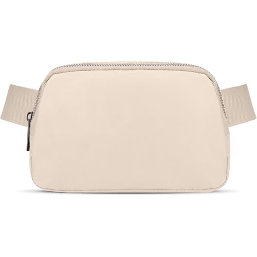 JSJ Mini Fanny Pack for Women & Men,Valentines Day Gifts for Girls Teens Kids Daughter Sister Her,Trendy Stuff Crossbody Bags Cute Everywhere Belt Bags.(Creamy) - color: Creamy
