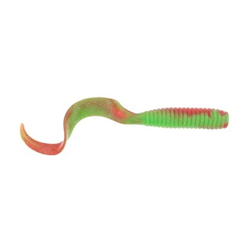 Berkley Gulp! Grub Saltwater Fishing Soft Bait - color: Nuclear Chicken, size: 5"