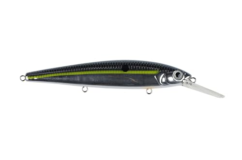 Strike King KVD Deep Jerkbait 3-Hook Fishing Lure, 3/5 oz, 4.75" - color: Chrome Sexy Shad