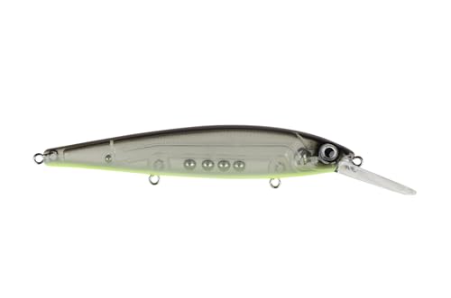 Strike King KVD Deep Jerkbait 3-Hook Fishing Lure, 3/5 oz, 4.75" - color: Strobe Shad