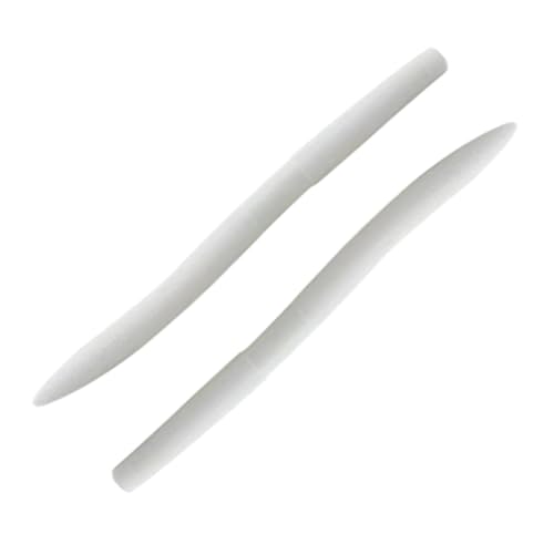 Moose Baits 5" Stickbaits | Worms for Bass Fishing - Premium Stick Bait, Wacky Worms/Soft Plastic Largemouth Bass Rubber Worms, 10 Count Fishing Worms Perfect for Bass Fishing Kit - color: White