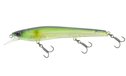 Nomad Design Shikari Fishing Lures, Premium Long-Casting, Shallow Diving, Slow Floating Jerkbait, for Inshore Freshwater Species Such as Bass, to Walleye, to Pike and Musky, 115 SUS FR 4-1/2" 1/2oz - size: 4 1/2" - 1/2oz, style: Ayu