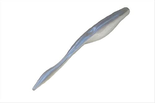 Strike King KVD Perfect Plastics Caffeine Shad Fishing Lure, Soft Plastic Jerkbait, Unique Air-Filled Bubble Tail, Heavy Salt, Coffee Scent - color: Pearl Blue Glimmer Back