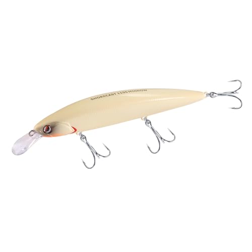 LITTMA ShoreCast 115 Minnow Sinking Saltwater Fishing Lure, Long Casting Surf Fishing Hard Bait for Striper Bass and Halibut - color: Bone