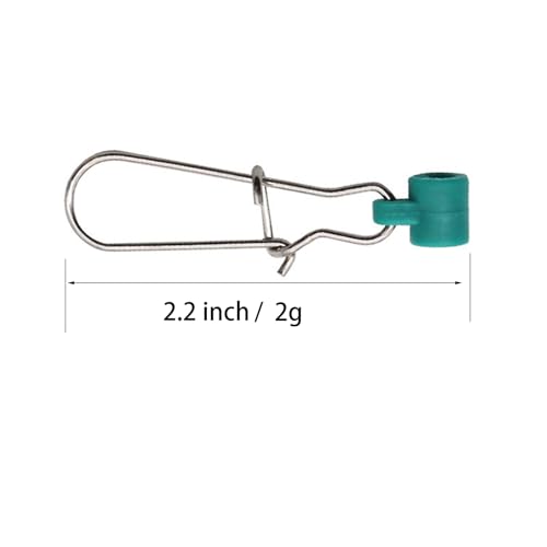 10/20/30/40pcs Fishing Weights Slides with Duo Lock Snaps,Large and Heavy Saltwater Sinker Weights Connector for Braided Line,Catfish Rig,Fishing - size: 40 Pieces