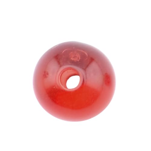 AFW Rigging Round Beads – 6mm & 8mm Acrylic Fishing Beads for Saltwater & Freshwater Rigs, Luminescent Green & Red Beads for Bottom Rigs, Catfishing & Fishing Line Beads - color: Red, size: 8mm - 1000 pc