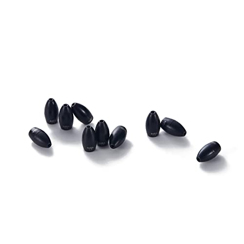 97% Pure Tungsten Flipping Weights - 10 Pack / 5 Pack - Nako Tungsten Weights - Fishing Sinkers for Bass Fishing - color: No Chip Black, size: 2 oz - 2 pack