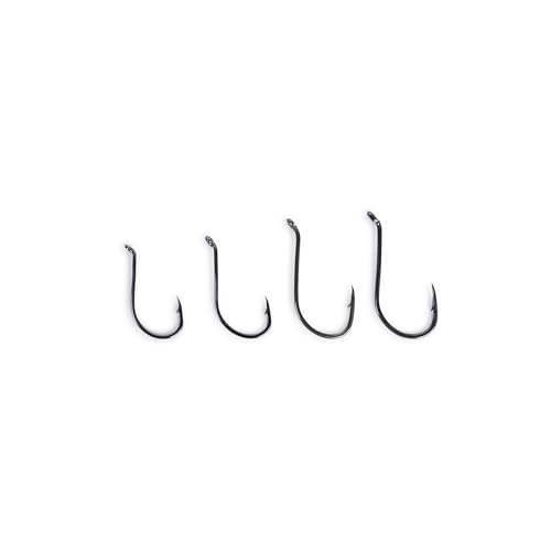 UMT - 100 Pack Octopus Fishing Hooks Sizes 2/0 3/0 4/0 & 5/0 Black Nickel High Carbon Steel - Superior Terminal Tackle for Saltwater and Freshwater - size: 4/0 - 100pcs