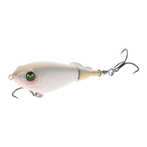 Lew's Mach Baits Patroller Propeller Bait Fishing Lure, Topwater Propeller Bait, Rotating Tail Section, Sound Chamber - color: Mach Bone, size: 1/2 oz