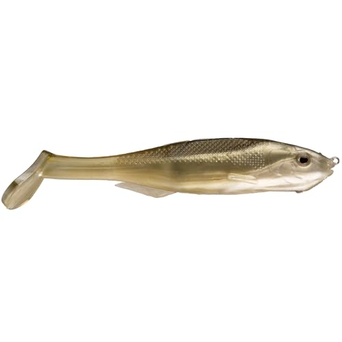 Strike King Final Copy Weedless Fishing Lure, Pre-Rigged Soft Plastic Swimbait - color: AYU, size: 4.75"