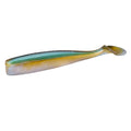 Lunker City Fishing Shaker 6" Swimbait Soft Plastic Bass Lure with Tail Swimming and Wobbling Action Swim Bait, 4 Per Bag, Made in The USA - color: Arkansas Shiner