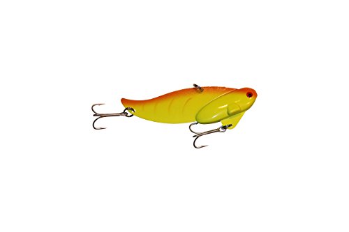 3 1/2oz - Blitz Blade - Blade Bait (5 inch) Fresh Water Saltwater Lake Trout Redfish Musky - color: Chart Orange
