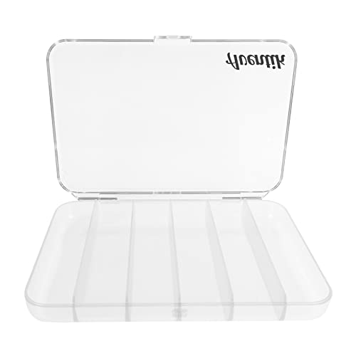Aventik Super Transparent Super Strong Polycarbonate Fly Fishing Fly Box Four Different Multi-compartment Options Great Pocket Size 7.52X5.24X1.08inch Fishing Tackle Box Fishing Hook Box (6CL) - color: 6CL