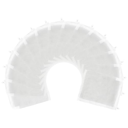 AQUANEAT Aquarium Filter Media Bags 15pcs Fish Tank Extra Fine 100 Micron Mesh Bags with Plastic Zipper for Activated Carbon (5.5" x 8") - size: 5.5" x 8"