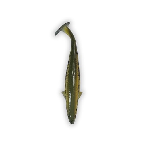 USA Bass Tackle Magnum Swimbait - Paddle Tail Swimbaits Pre Rigged Fishing Lures Premium Lure with Strong Owner Hook, Magdraft Style Bait for Giant Freshwater Predator Fish - color: Leia's Baby Bass