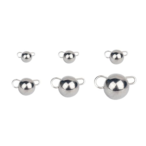 Tungsten Cheburashka Weights, Tungsten Free-Swinging Cheb Rig Weights for Finesse Rigging, Multiple, Plain - size: 0.3g - 10 Pack