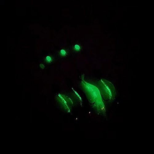 Artificial Silicone Soft Bait Set, Luminous Shrimp Fishing Lure with Hook Fishing Tackle, Freshwater/Saltwater - color: 20 Pcs