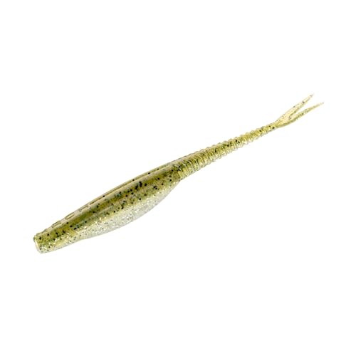Strike King Mach Skooler Fishing Lure, Soft Plastic Jerkbait, Heavily Salted, Sleek Design, Erratic Action - color: Royal Gill, size: 4"