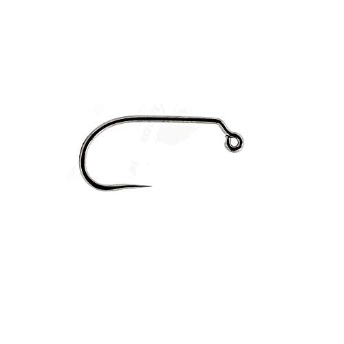 Eupheng 100pcs Plus Best Barbless Competition Fly Fishing Hook Collection, Dry Nymph Strimp&Pupa, Pupa jig Fly Hooks High Carbon Competition Hook - color: Jig Fly Hook Straight Point EP-9220, size: 10#